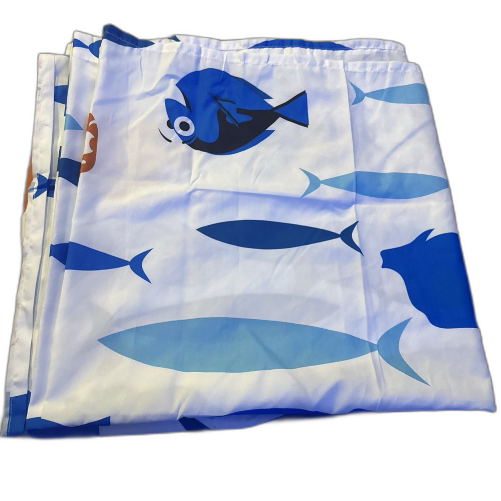 Disney Pixar Finding Dory Shower Curtain Jumping Beans Polyester 70" x 72" NEW